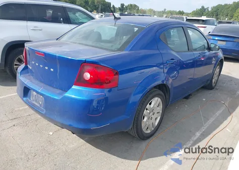 2013 Dodge Avenger Se из США, поврежденный, VIN 1C3CDZAB9DN702529